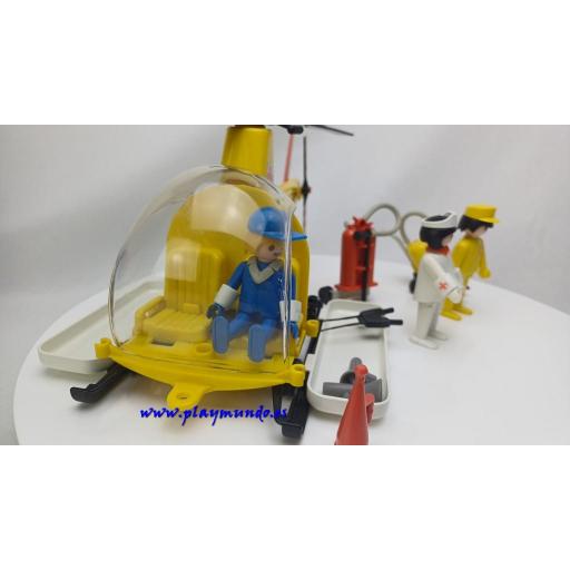 PLAYMOBIL 3247 HELICOPTERO DE RESCATE  PRIMERA EPOCA  (1977-1987) [3]
