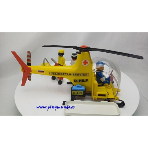 PLAYMOBIL 3247 HELICOPTERO DE RESCATE  PRIMERA EPOCA  (1977-1987) [4]