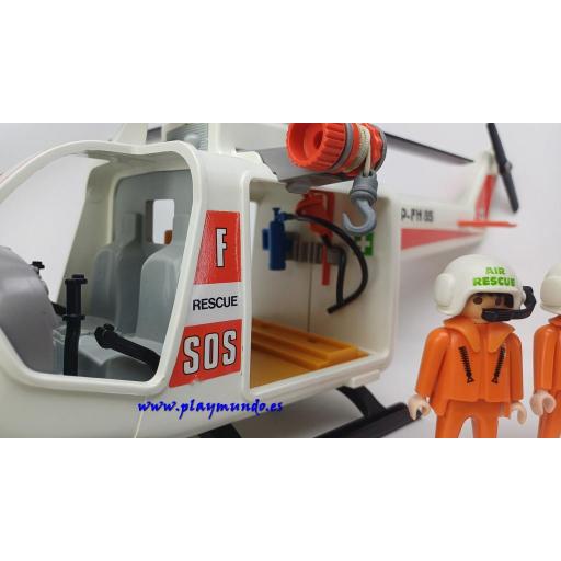 PLAYMOBIL 3789 HELICOPTERO DE RESCATE (AÑO 1987 - 1995) [2]