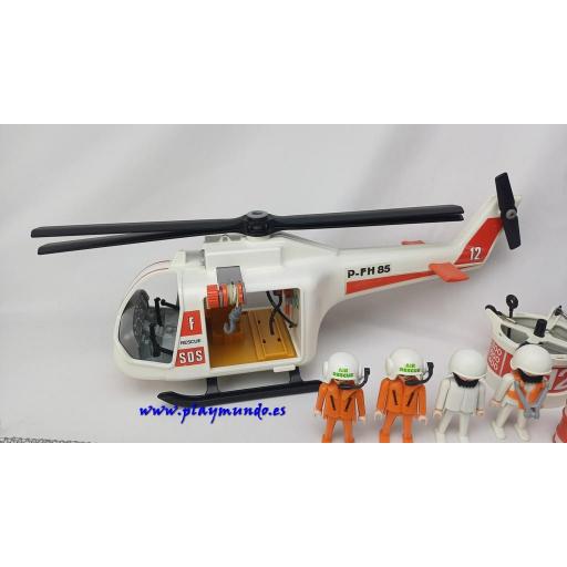 PLAYMOBIL 3789 HELICOPTERO DE RESCATE (AÑO 1987 - 1995) [3]