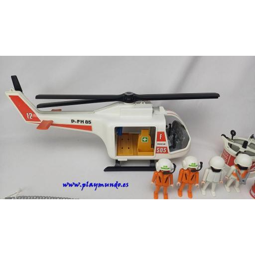 PLAYMOBIL 3789 HELICOPTERO DE RESCATE (AÑO 1987 - 1995) [4]