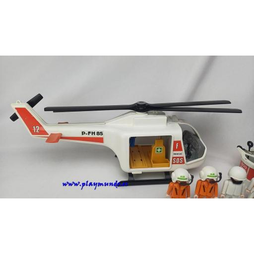 PLAYMOBIL 3789 HELICOPTERO DE RESCATE (AÑO 1987 - 1995) [5]
