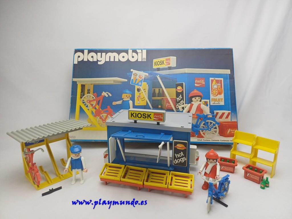 PLAYMOBIL 3418 QUIOSCO Y BICICLETAS (AÑO 1984)