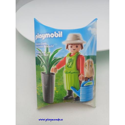 PLAYMOBIL 30799362 JARDINERO CON BUHO (ED LECHUZA) FERIA DE NUREMBERG