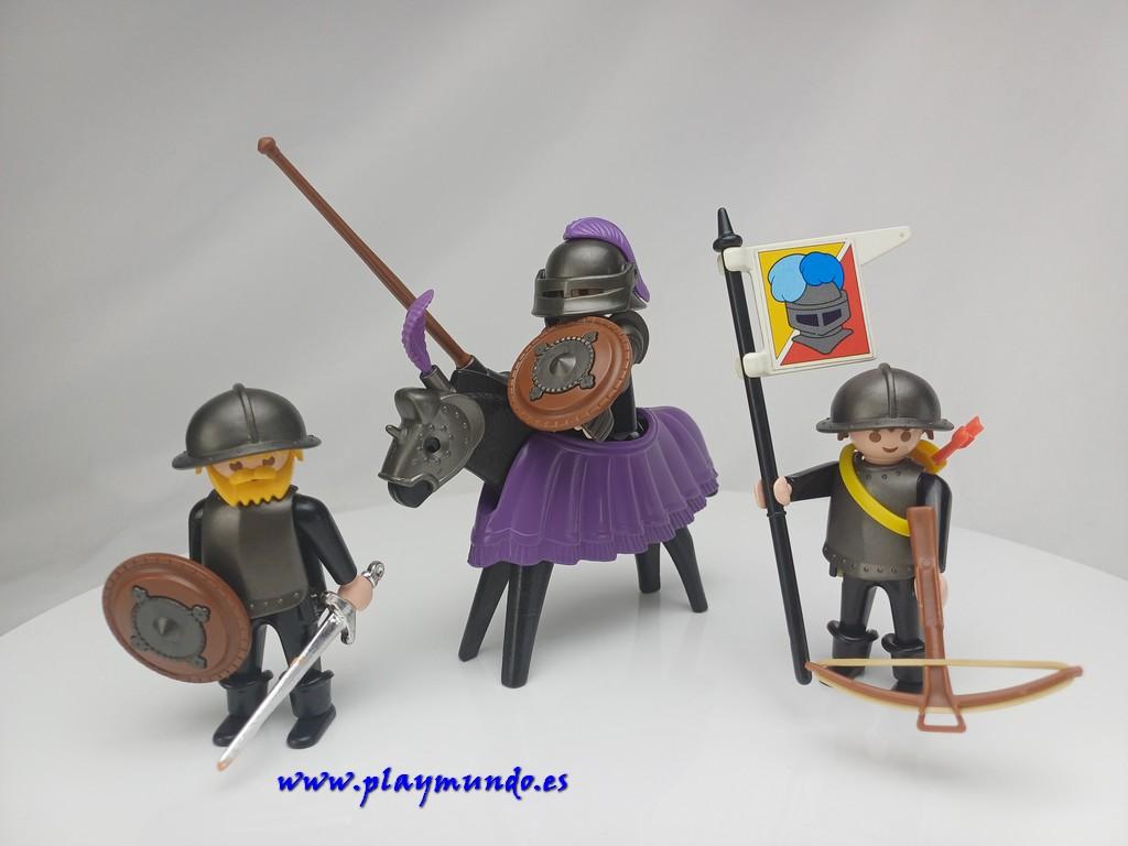 PLAYMOBIL 3329 CABALLEROS MEDIEVALES (AÑO 1986-1993)