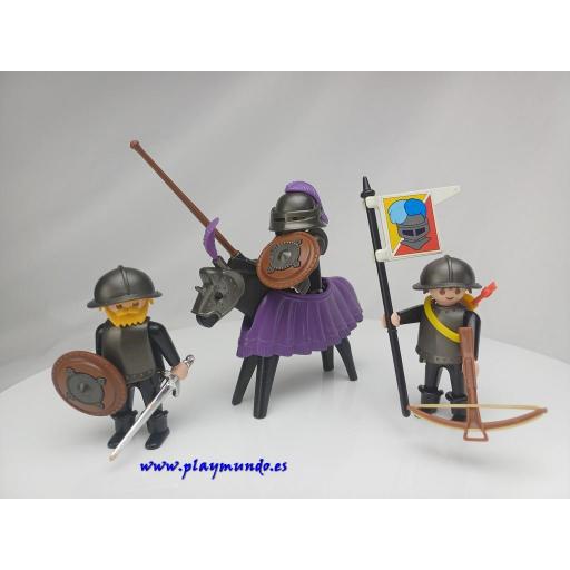PLAYMOBIL 3329 CABALLEROS MEDIEVALES (AÑO 1986-1993) [0]