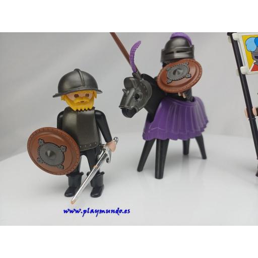 PLAYMOBIL 3329 CABALLEROS MEDIEVALES (AÑO 1986-1993) [1]