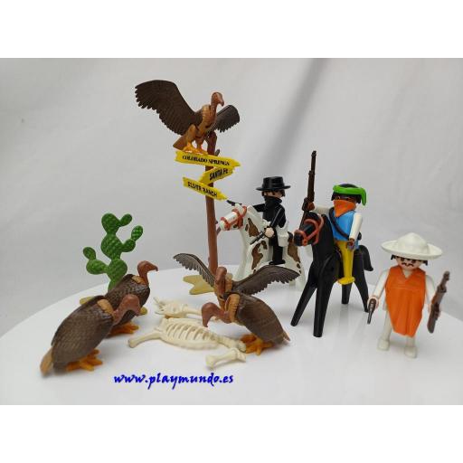 ​PLAYMOBIL 3748 BANDIDOS OESTE WESTERN (AÑO 1988 -1994) [0]