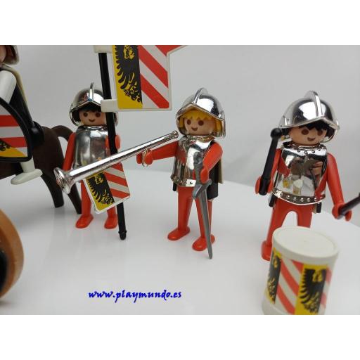 PLAYMOBIL 3482 CABALLEROS MEDIEVALES CON CAÑON (AÑO 1981-1993) [3]