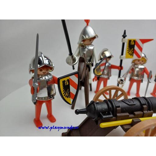 PLAYMOBIL 3482 CABALLEROS MEDIEVALES CON CAÑON (AÑO 1981-1993) [5]