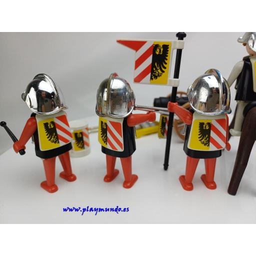 PLAYMOBIL 3482 CABALLEROS MEDIEVALES CON CAÑON (AÑO 1981-1993) [7]
