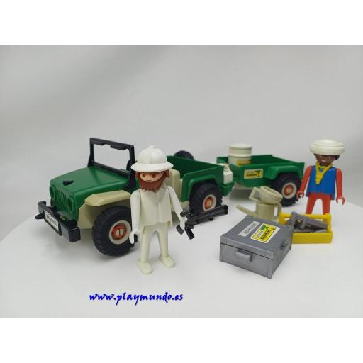 PLAYMOBIL 3532 JEEP CON REMOLQUE AVENTURA SAFARI  (1981 -1988) [1]