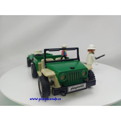 PLAYMOBIL 3532 JEEP CON REMOLQUE AVENTURA SAFARI  (1981 -1988) [4]