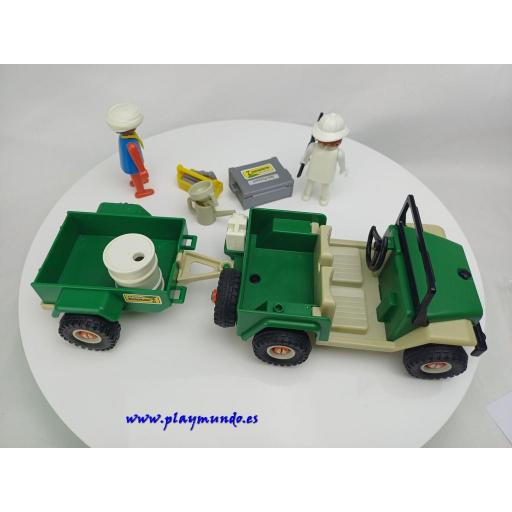 PLAYMOBIL 3532 JEEP CON REMOLQUE AVENTURA SAFARI  (1981 -1988) [6]