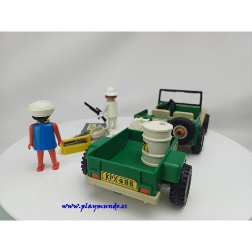 PLAYMOBIL 3532 JEEP CON REMOLQUE AVENTURA SAFARI  (1981 -1988) [7]