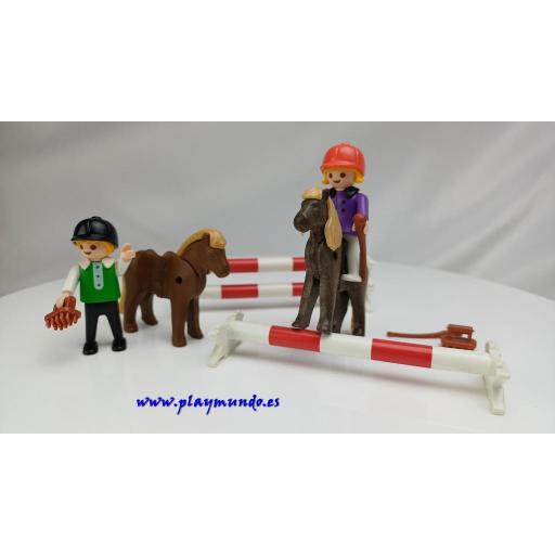 PLAYMOBIL 3714 NIÑOS HIPICA (AÑO 1992 - 2000) [0]