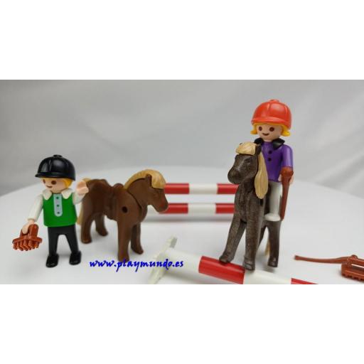 PLAYMOBIL 3714 NIÑOS HIPICA (AÑO 1992 - 2000) [1]