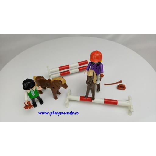 PLAYMOBIL 3714 NIÑOS HIPICA (AÑO 1992 - 2000) [2]