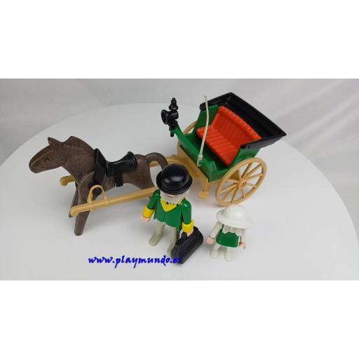 PLAYMOBIL 3481 DOCTOR DEL OESTE CON CALESA  (AÑO 1985) [1]