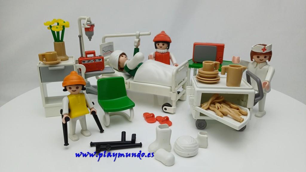 PLAYMOBIL 3495 HABITACION DE HOSPITAL (AÑO 1984)
