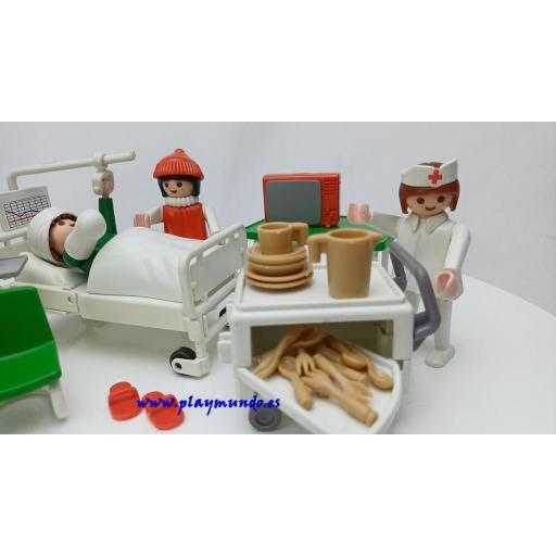 PLAYMOBIL 3495 HABITACION DE HOSPITAL (AÑO 1984) [2]