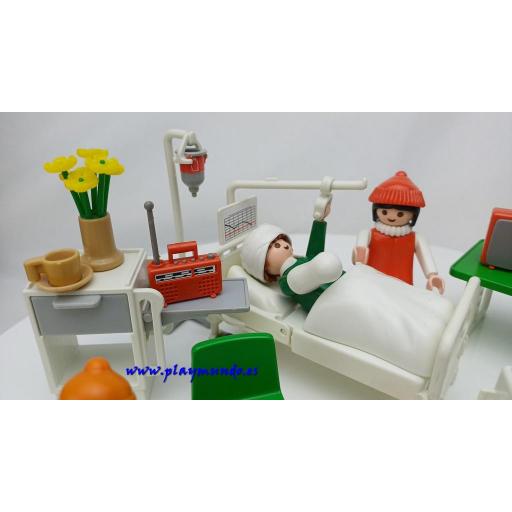 PLAYMOBIL 3495 HABITACION DE HOSPITAL (AÑO 1984) [3]