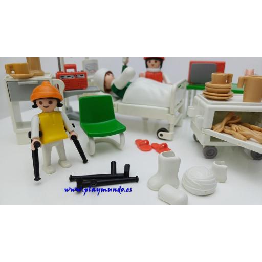 PLAYMOBIL 3495 HABITACION DE HOSPITAL (AÑO 1984) [4]