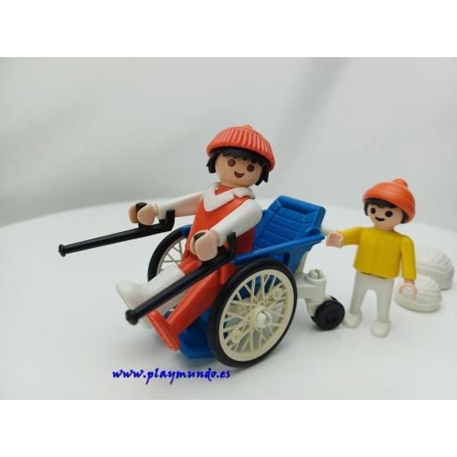 PLAYMOBIL 3363 PACIENTE EN SILLA DE RUEDAS (AÑO 1985 - 1991) [0]