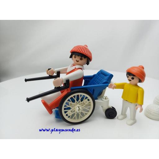 PLAYMOBIL 3363 PACIENTE EN SILLA DE RUEDAS (AÑO 1985 - 1991) [1]