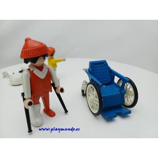 PLAYMOBIL 3363 PACIENTE EN SILLA DE RUEDAS (AÑO 1985 - 1991) [4]