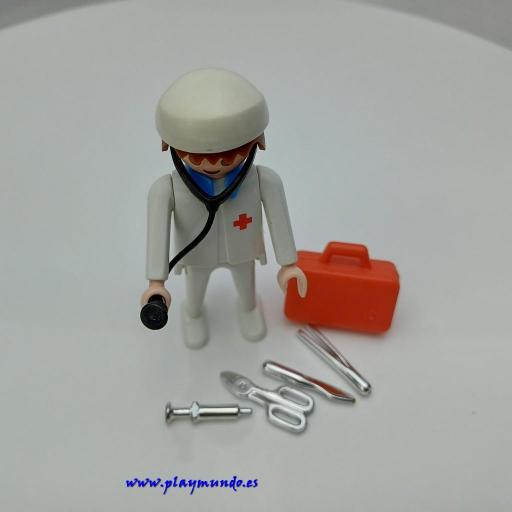 PLAYMOBIL  3340 MEDICO  CON EQUIPO (AÑO 1988 - 1993) [2]