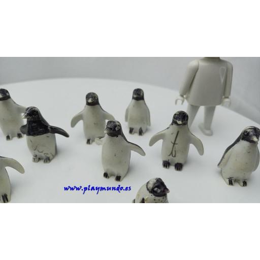 PLAYMOBIL LOTE PINGÜINOS PRIMERA EPOCA  ANIMALES AVES  [3]