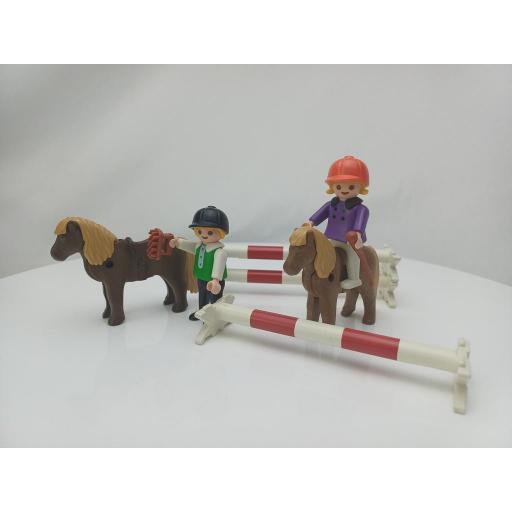 PLAYMOBIL 3714 NIÑOS HIPICA (AÑO 1992 - 2000)