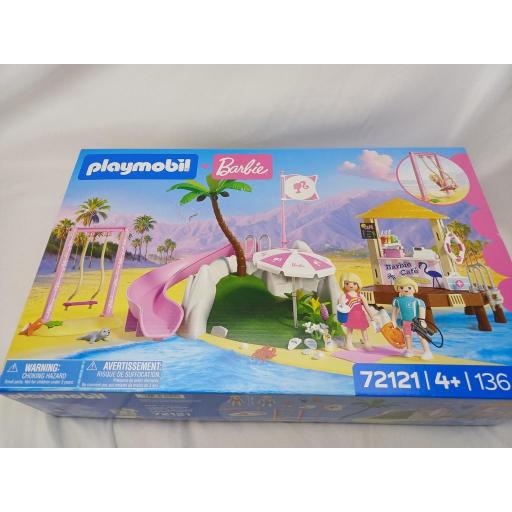 PLAYMOBIL 72121  BARBIE CAFE DE PLAYA (ULTIMA UNIDAD , DESCUENTO POR DAÑO EN CAJA) [2]