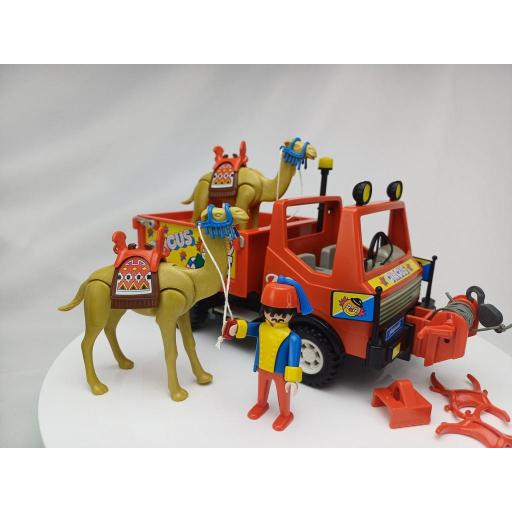 PLAYMOBIL 3452 CAMION CAMELLOS Y DOMADOR DEL CIRCO (AÑO 1986) [0]