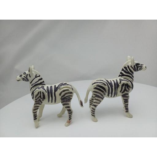 PLAYMOBIL LOTE 2 CEBRAS Y 2 TIGRES PRIMERA EPOCA  ANIMALES AVES (PINTADOS) [3]