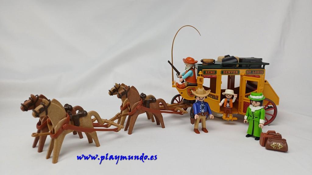 PLAYMOBIL 3803 DILIGENCIA OESTE WESTERN (AÑO 1994)