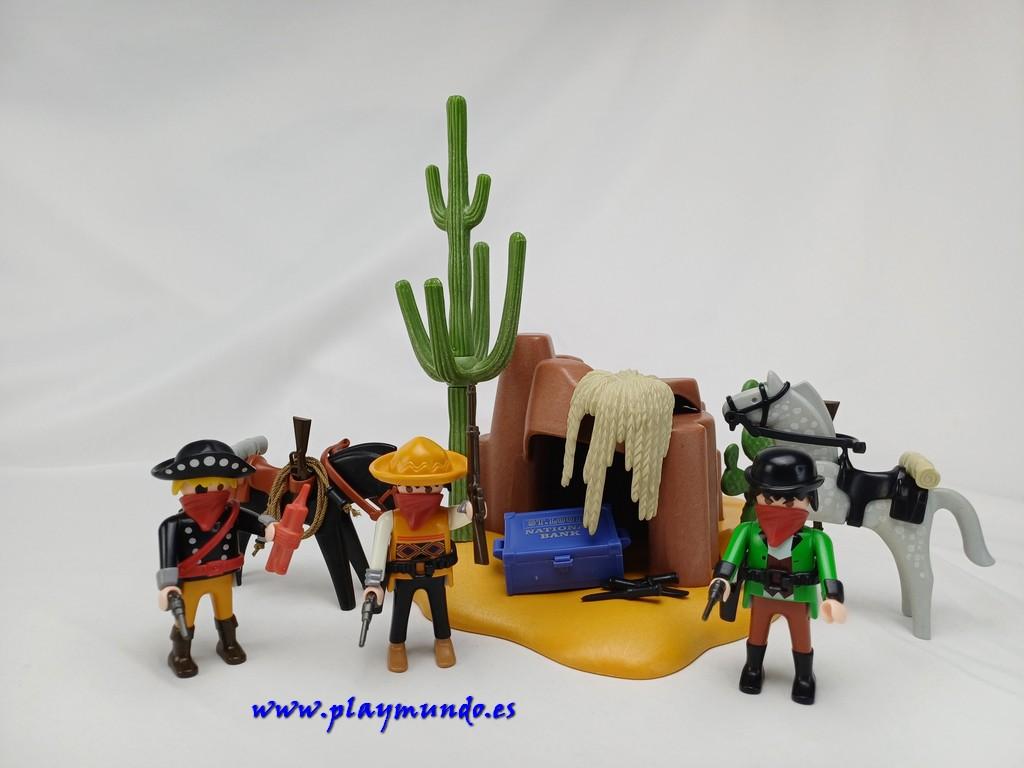 PLAYMOBIL 3815 ESCONDITE DE LOS FORAJIDOS (AÑO 1995)
