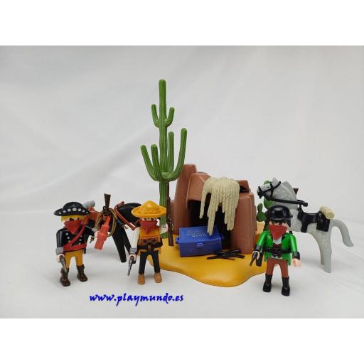 PLAYMOBIL 3815 ESCONDITE DE LOS FORAJIDOS (AÑO 1995)