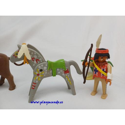 PLAYMOBIL 3731 INDIO CAZANDO BISONTE (AÑO 1988 - 1995) [4]