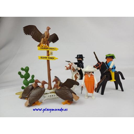 PLAYMOBIL 3748 BANDIDOS OESTE WESTERN (AÑO 1988 -1994)