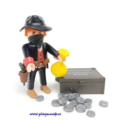 PLAYMOBIL 3814 FORAJIDO BANDIDO OESTE WESTERN (AÑO 1995 - 2002)