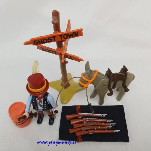 PLAYMOBIL 3816 CONTRABANDISTA DE ARMAS OESTE (AÑO 1995 - 1996) [2]