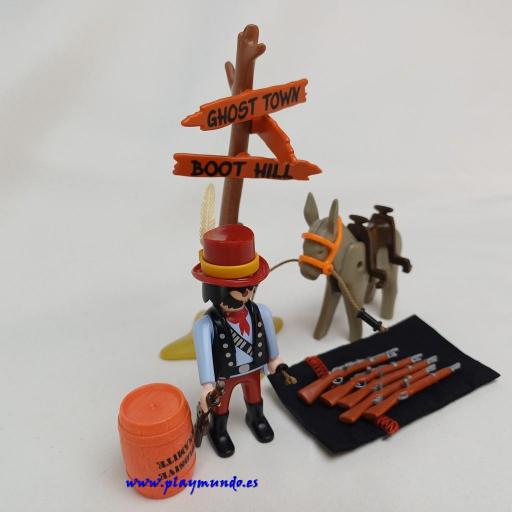PLAYMOBIL 3816 CONTRABANDISTA DE ARMAS OESTE (AÑO 1995 - 1996) [3]
