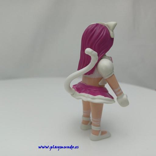 PLAYMOBIL MUÑECO CLICK COSPLAY GATA  MUJER MOD217 [1]