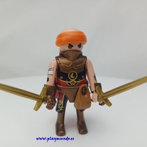 PLAYMOBIL GUERRERO CABALLERO MEDIEVAL MUÑECO CLICK  MOD1067 [1]
