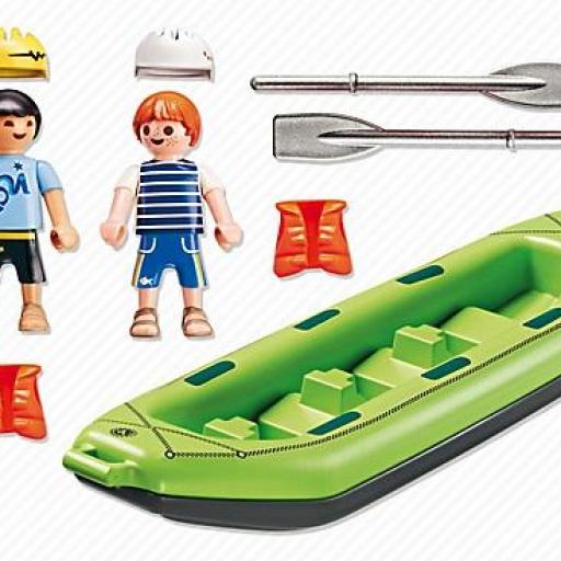 PLAYMOBIL 6892 NIÑOS PRACTICANDO RAFTING PIRAGUA (AÑO 2016) [1]