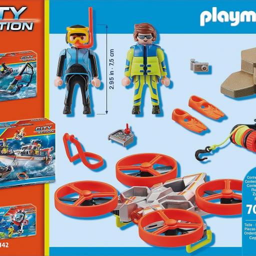 PLAYMOBIL 70143 RESCATE MARITIMO : BUZO CON DRON DE RESCATE [1]