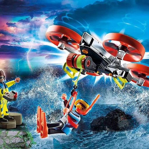 PLAYMOBIL 70143 RESCATE MARITIMO : BUZO CON DRON DE RESCATE [2]