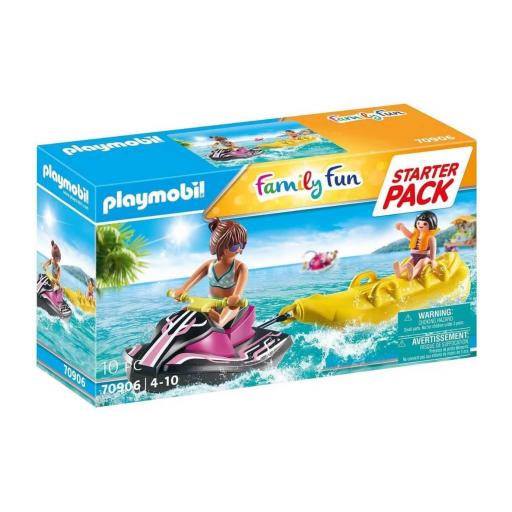 PLAYMOBIL 70906 STARTER PACK MOTOD DE AGUA CON BOTE BANANA [0]